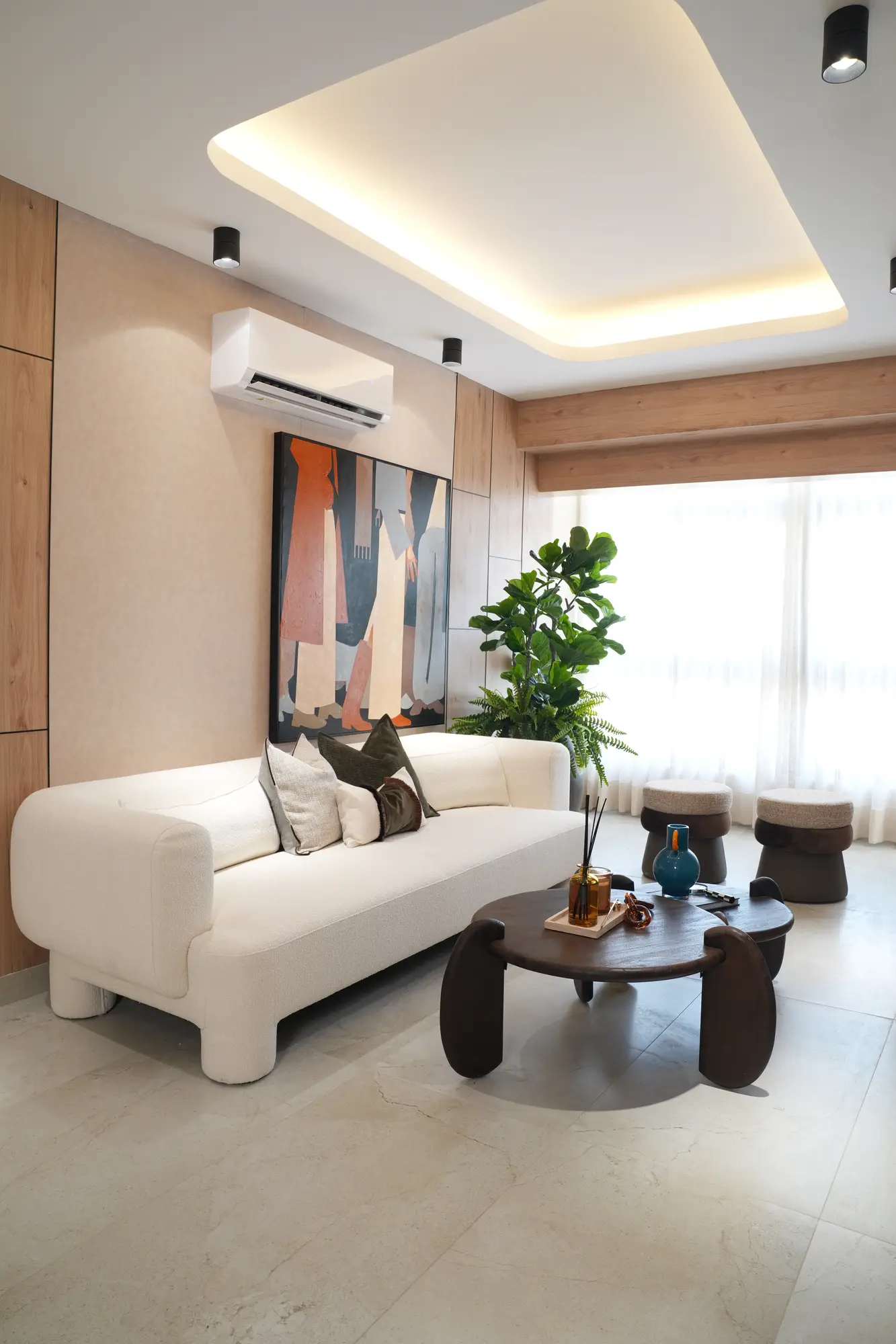 Sala del apartamento modelo Juan Manuel XI